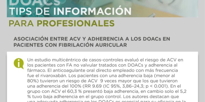 DOACs Tips de Información para Profesionales.