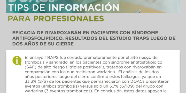 DOACs Tips de Información para Profesionales.