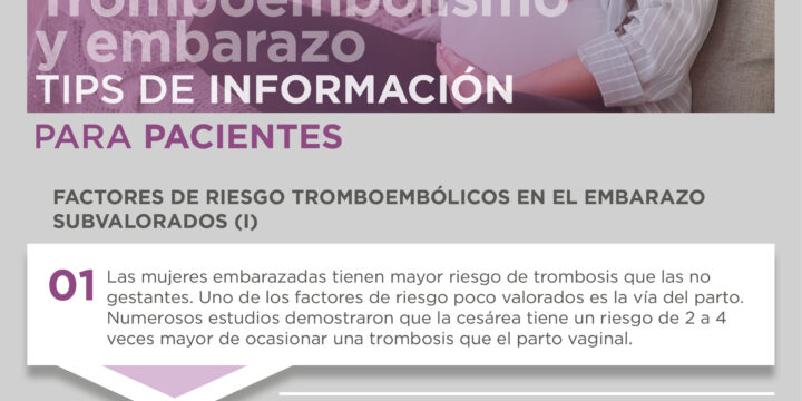 Tromboembolismo y embarazo. Tips de Información para Pacientes.