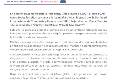 Día Mundial de la Trombosis