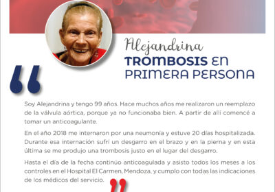 Trombosis en Primera Persona