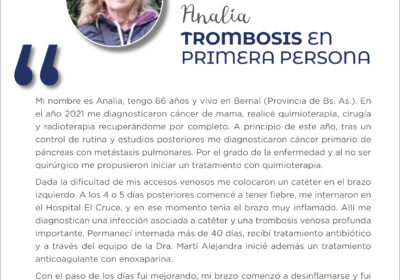 Trombosis en Primera Persona