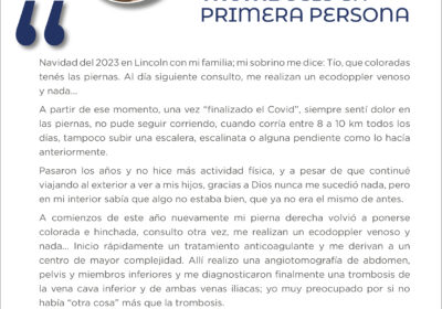 Trombosis en Primera Persona