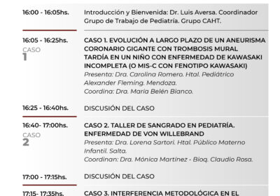 1er Taller 2026: Taller de casos clínicos sobre Hemostasia en pediatría
