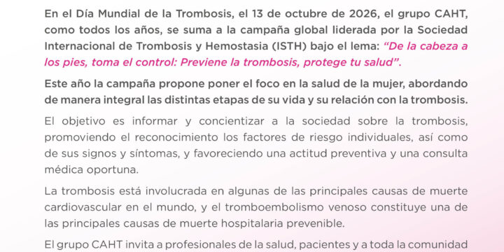 Día Mundial de la Trombosis
