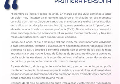Trombosis en Primera Persona