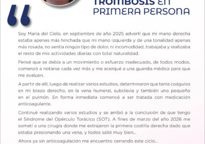 Trombosis en Primera Persona